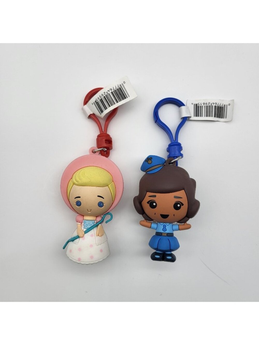 Disney Pixar 3D Keychain lot Toy Story 4 Bo Peep & Officer Giggles Mcdimple